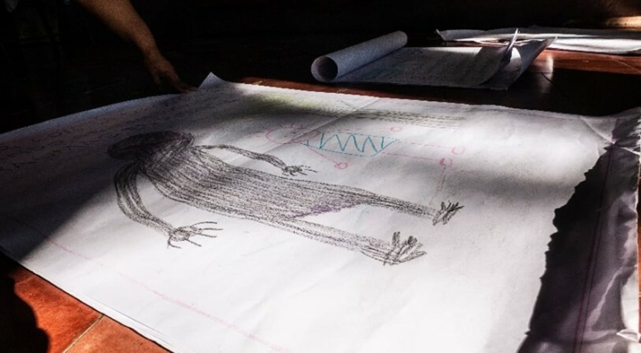 El Salvador survivor drawing