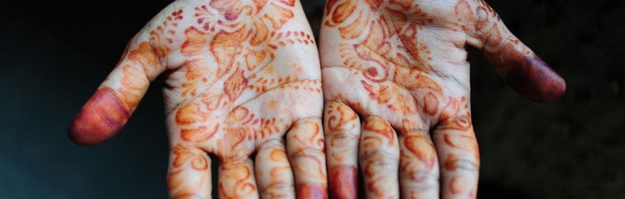Tatooed hands