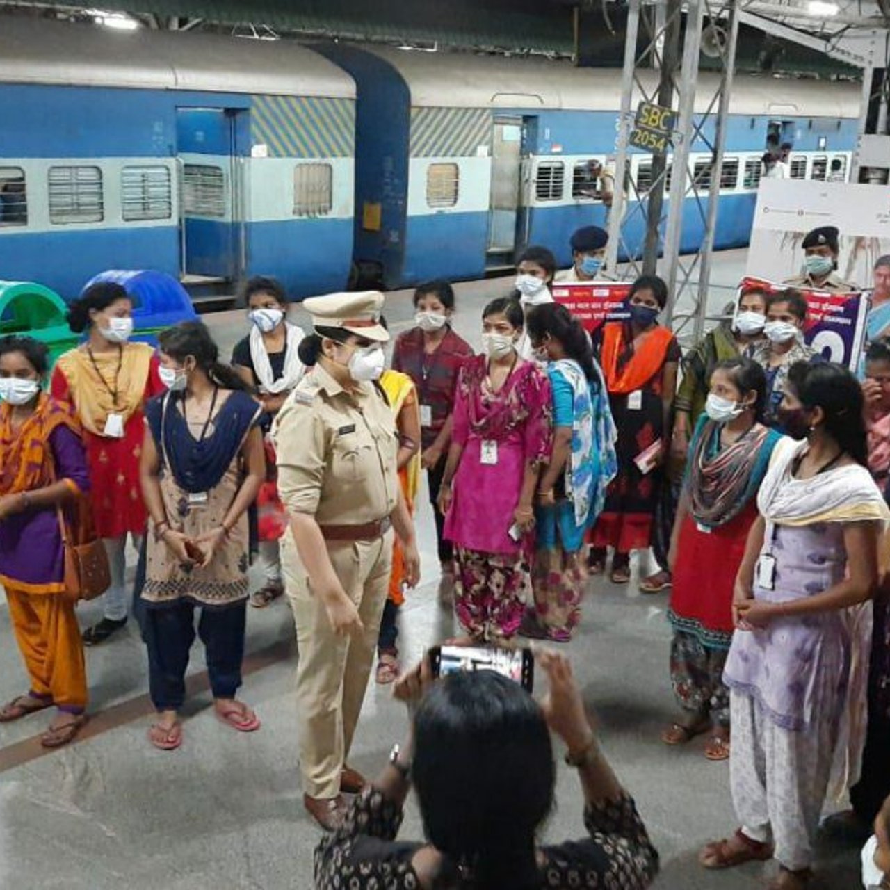 2020 06 Garment Factory Rescue Survivors at train station