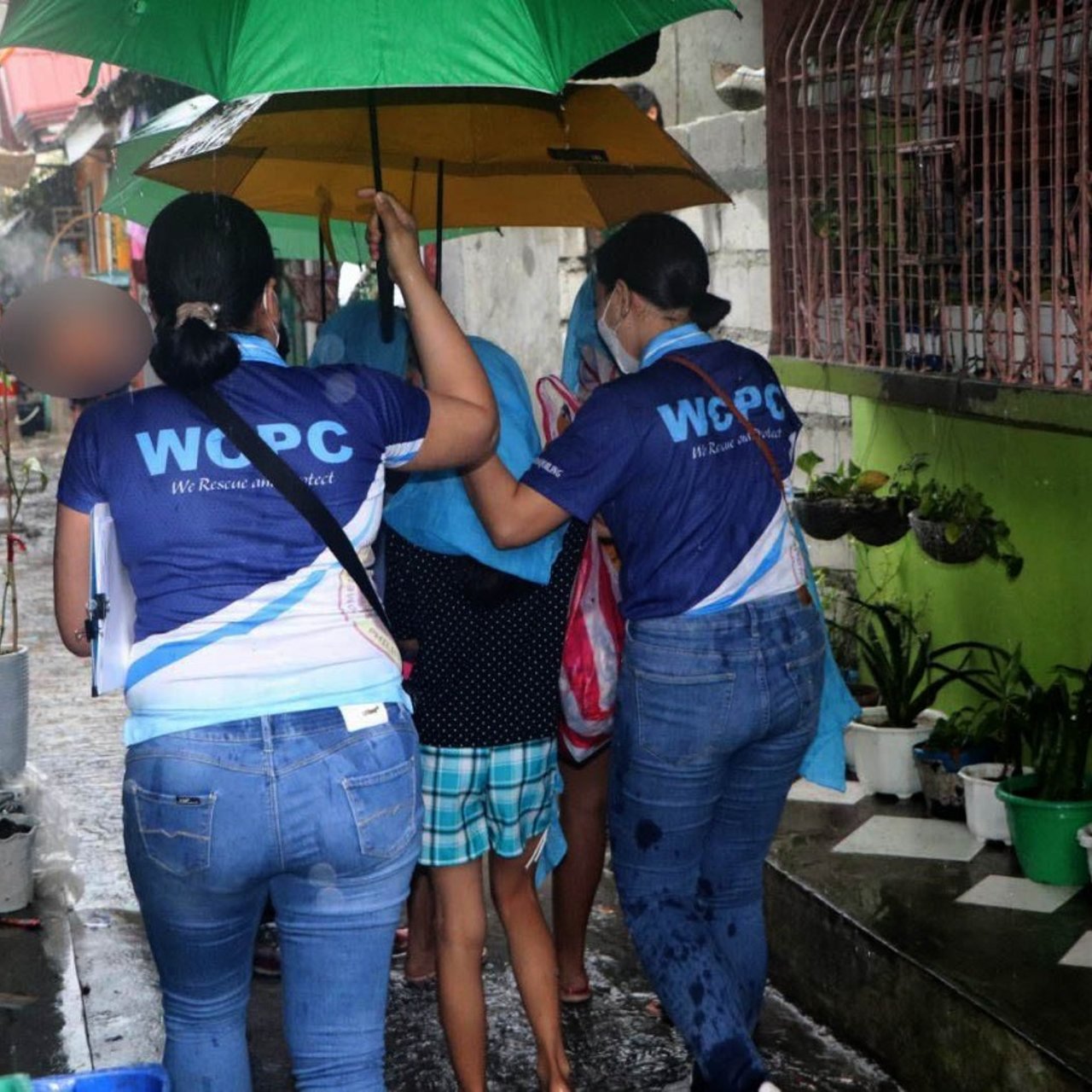 2022 04 WCPC operatives escort young victims Photo by PNP WCPC