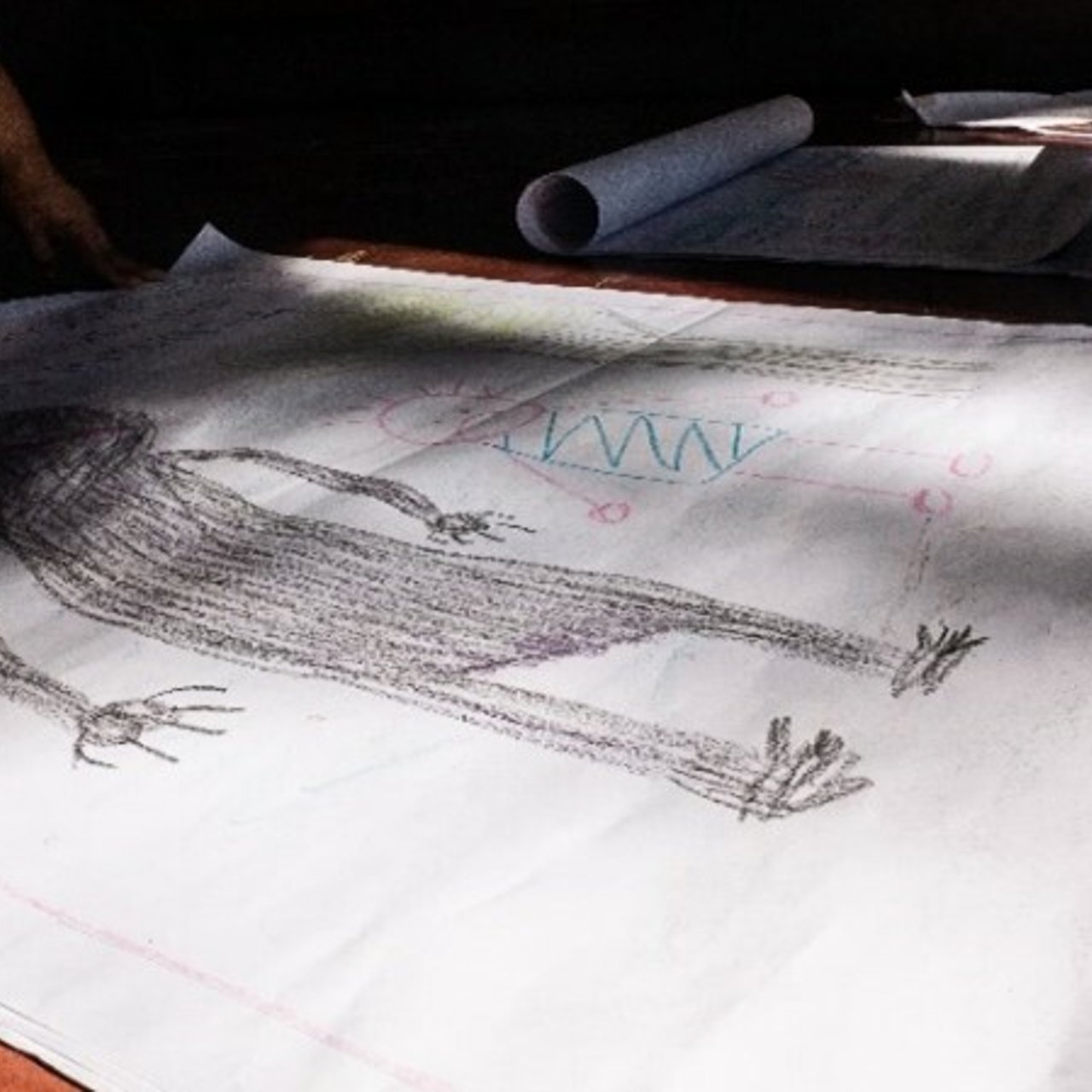 El Salvador survivor drawing