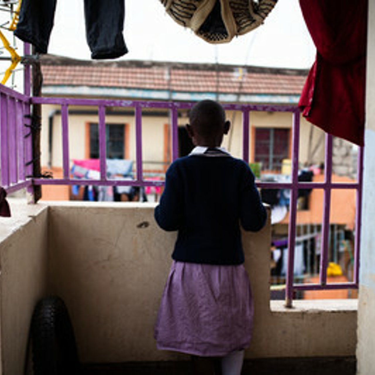 Kenya girl school uniform