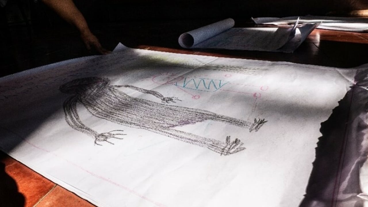 El Salvador survivor drawing